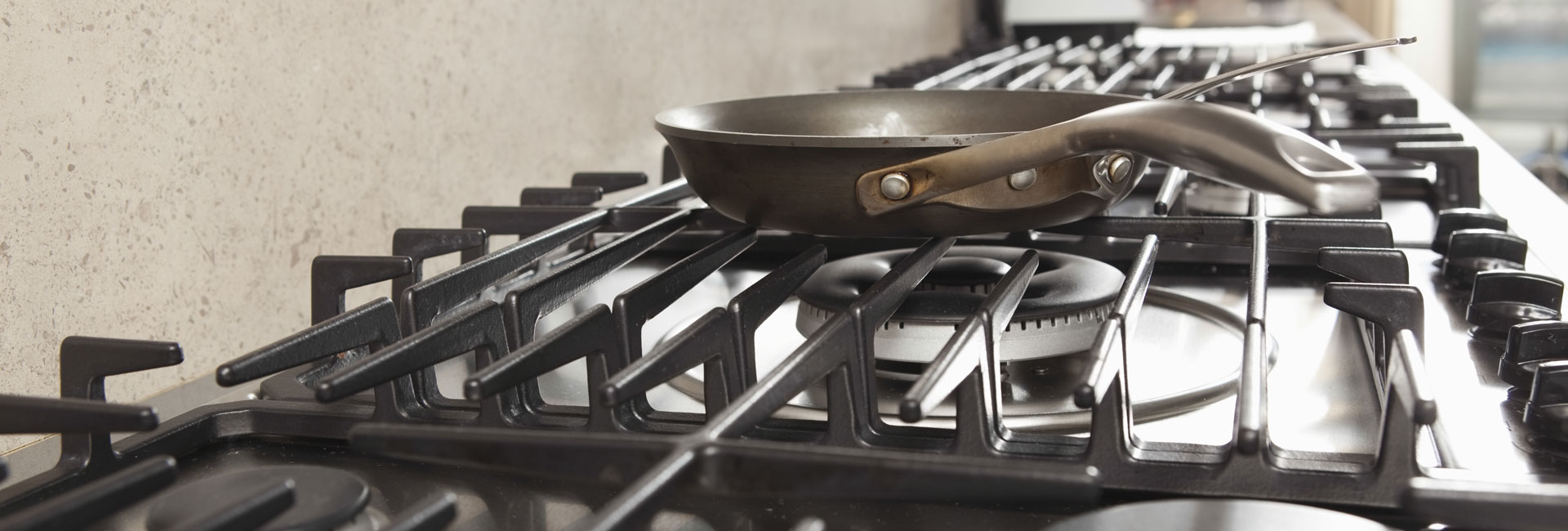 Frying Pan on Stove in Kitchen